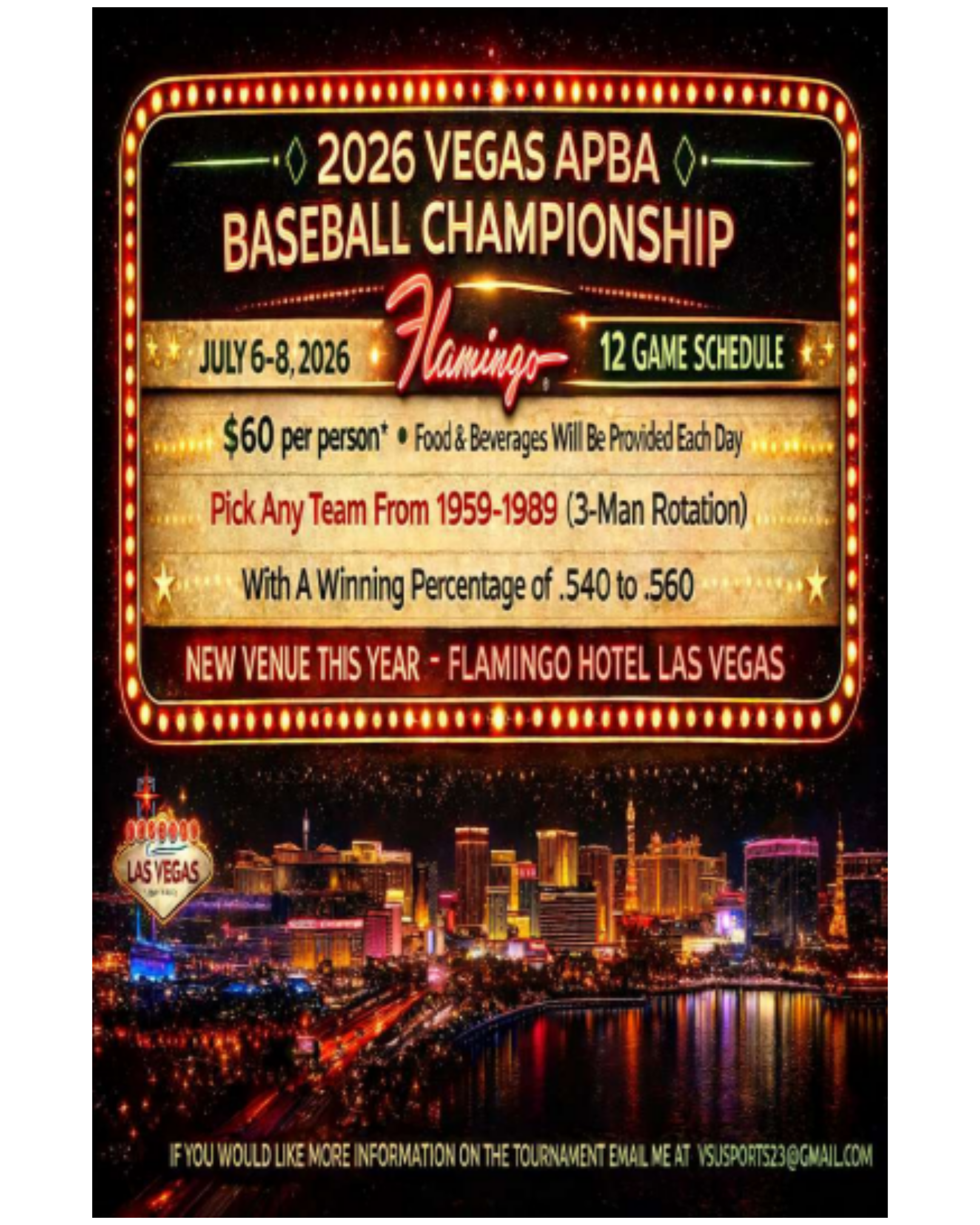 2026 Vegas APBA Baseball Championship